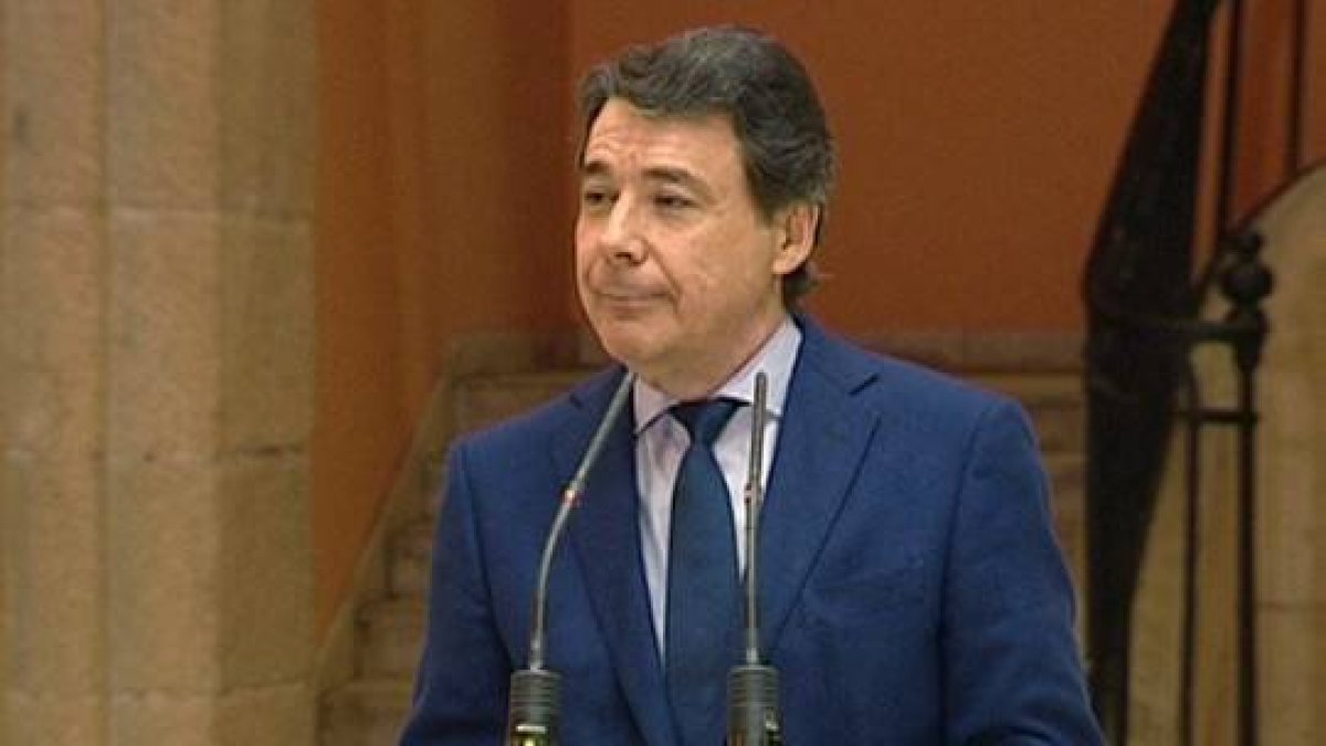 El presidente de Madrid, Ignacio González, en una rueda de prensa.-Foto: EFE