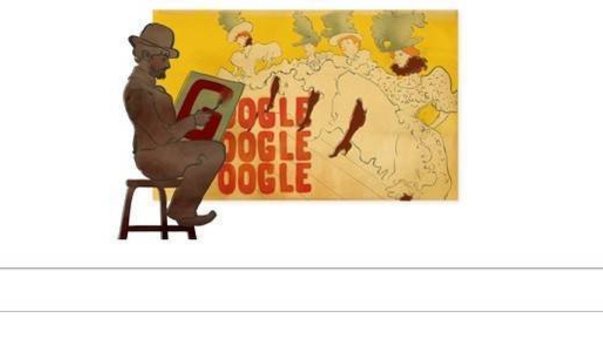 Google Doodle de Henri de Toulouse Lautrec.-