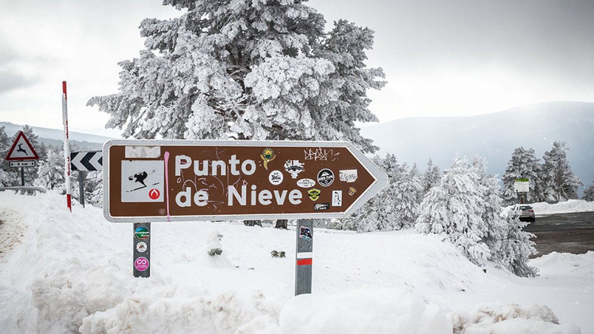 Punto de nieve de Santa Inés. GONZALO MONTESEGURO