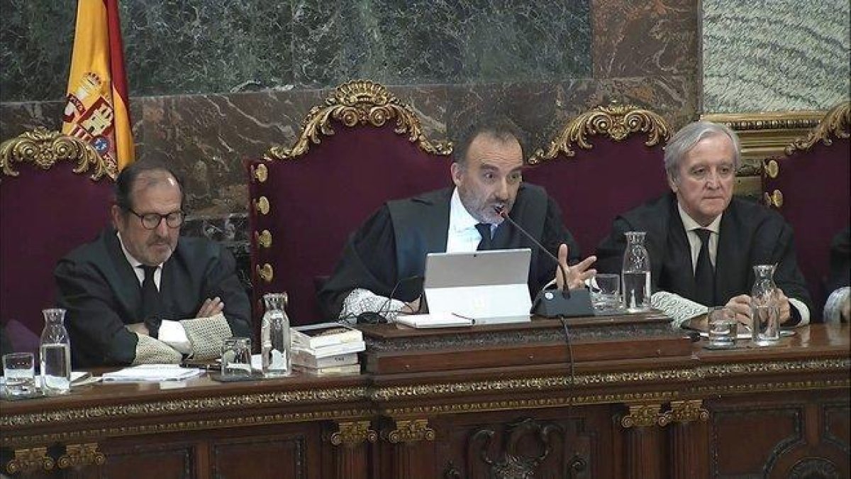 Imagen de la sala del Tribunal Supremo donde se está juzgado a políticos catalanes por el 1-O.-EFE (TRIBUNAL SUPREMO)