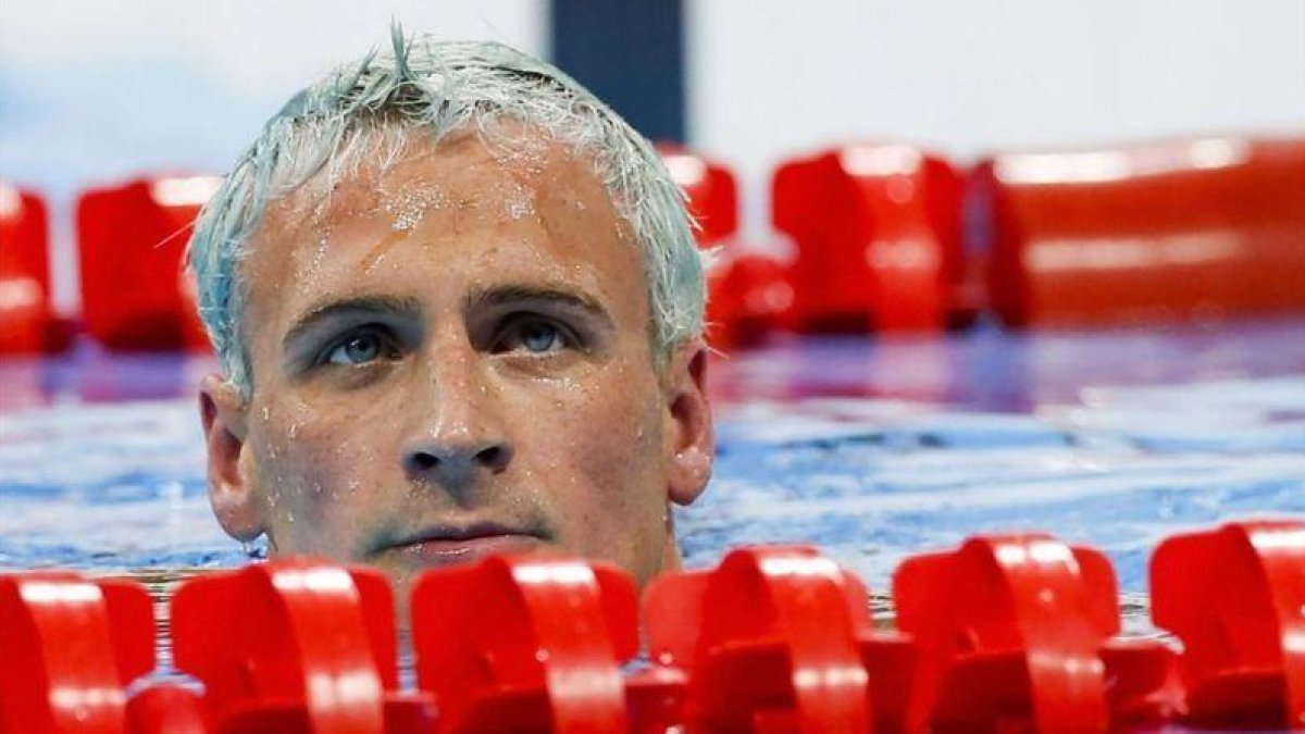 Ryan Lochte, tras la final de 200 metros libre de Río de Janeiro.-EFE / PATRICK B KRAEMER