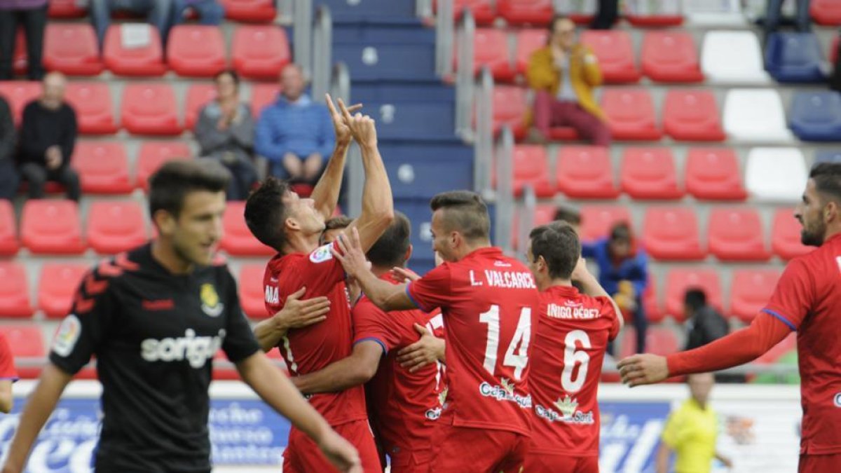 El Numancia logró su primera victoria de la temporada.-DIEGO MAYOR
