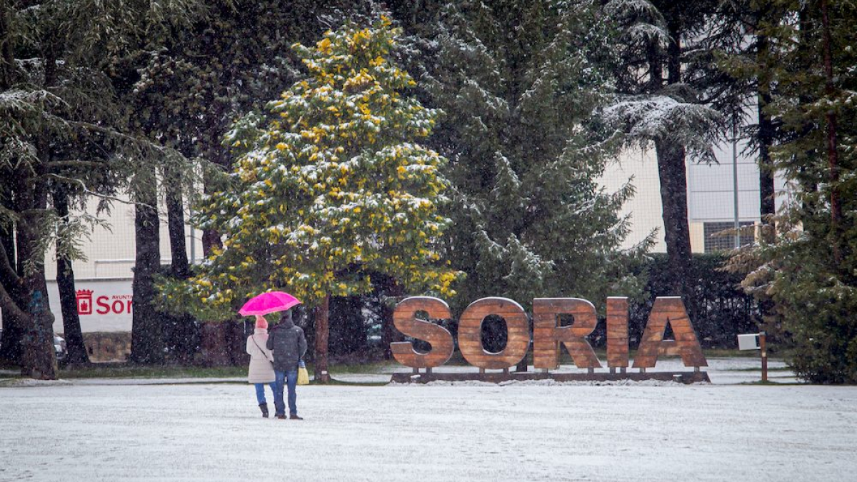 Nieve en la capital. MARIO TEJEDOR