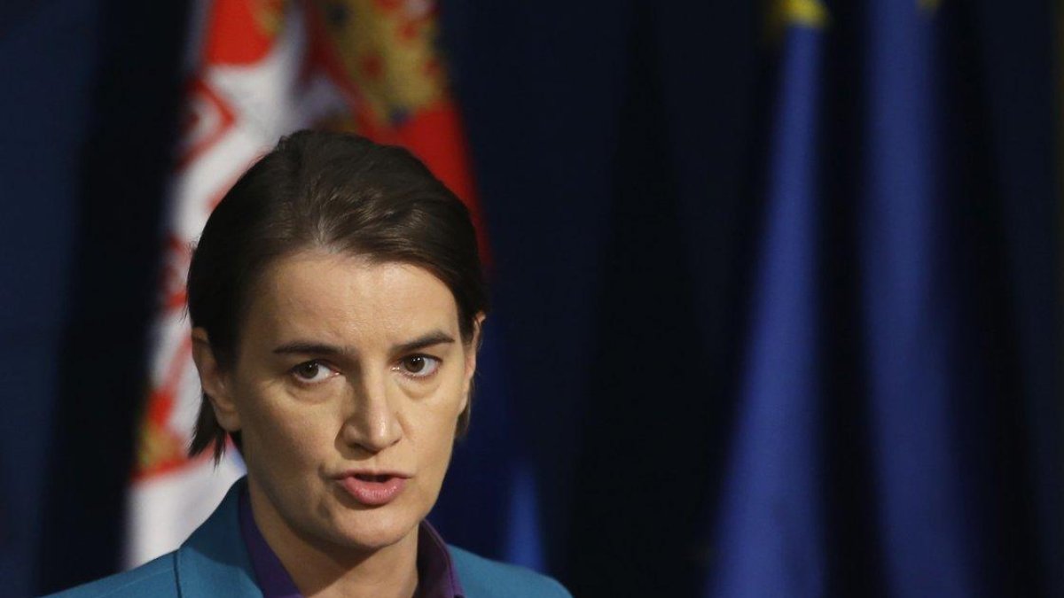 La Primer Ministra de Serbia, Ana Brnabic.-AP