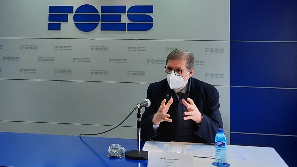 El presidente de FOES, Santiago Aparicio. HDS