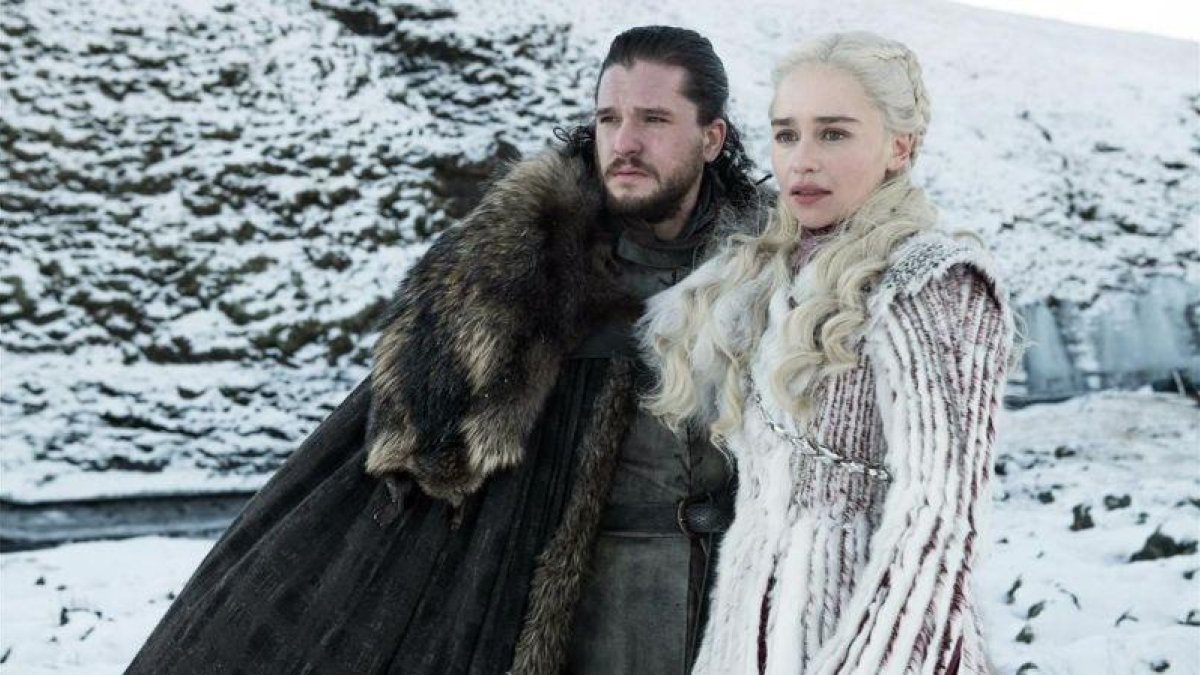 Jon Snow y Daenerys Targaryen, dos de los personajes protagonistas de ’Juego de tronos’.-HBO