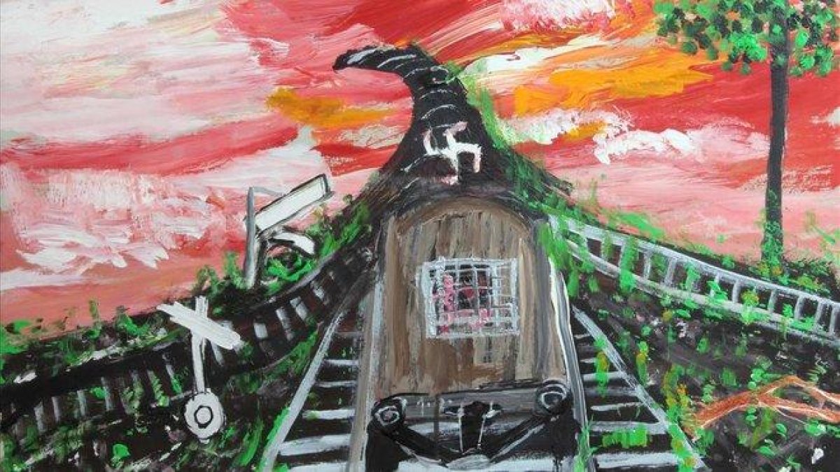 Pintura sin título de Ceija Stojka.-CEIJA STOJKA