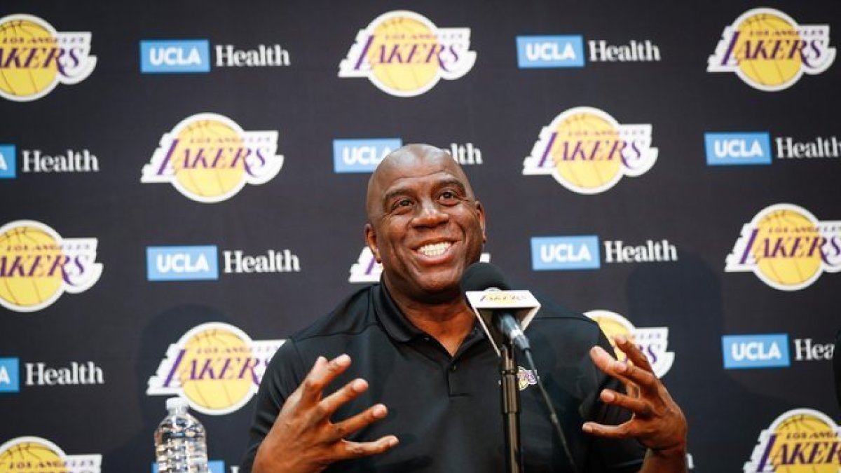Magic Johnson.-GETTY IMAGES