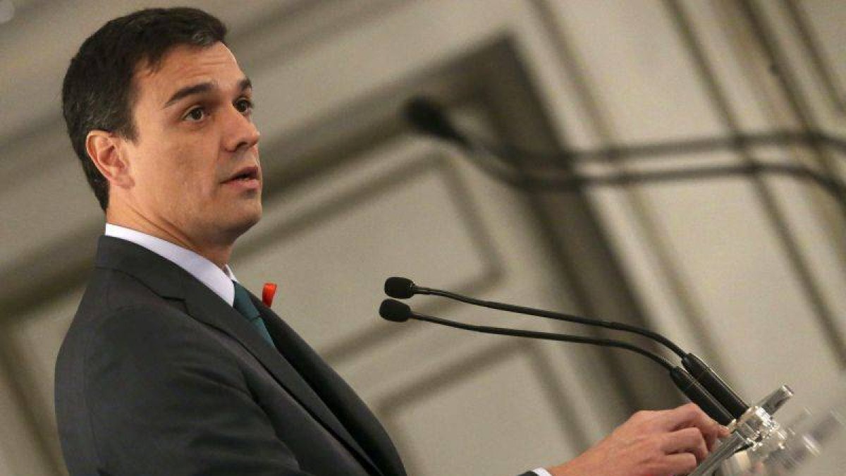 El secretario general del PSOE, Pedro Sánchez, participa hoy en el Foro Cinco Días.-Foto: EFE