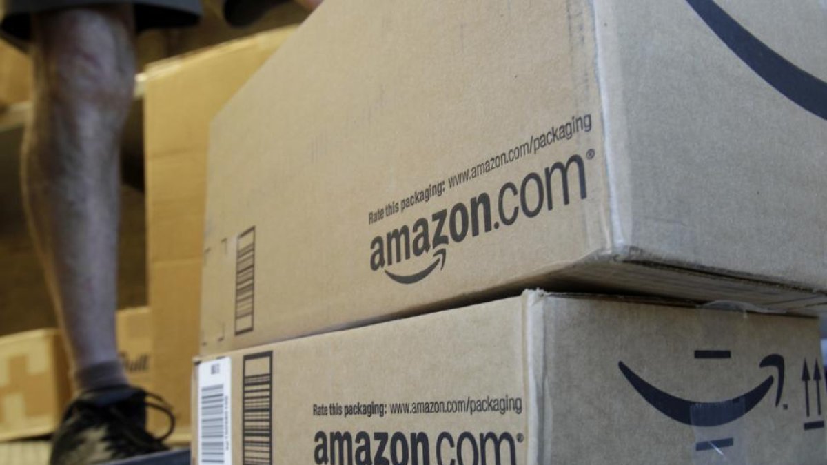 Servicio de paquetería de Amazon, en Palo Alto (California).-AP