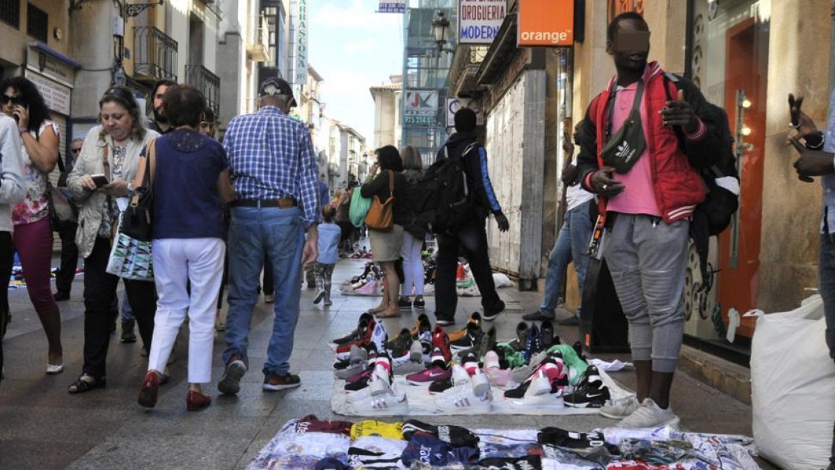 Un 'mantero' en las fiestas de San Saturio-Valentín Guisande