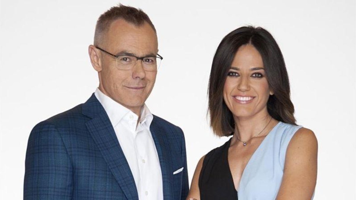Jordi González y Nuria Marín, presentadores de Mad in Spain.-MEDIASET