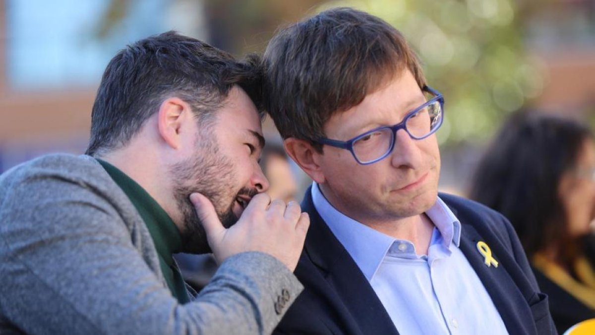 Mitin de ERC en Vilanova i Geltrú.-DANNY CAMINAL.