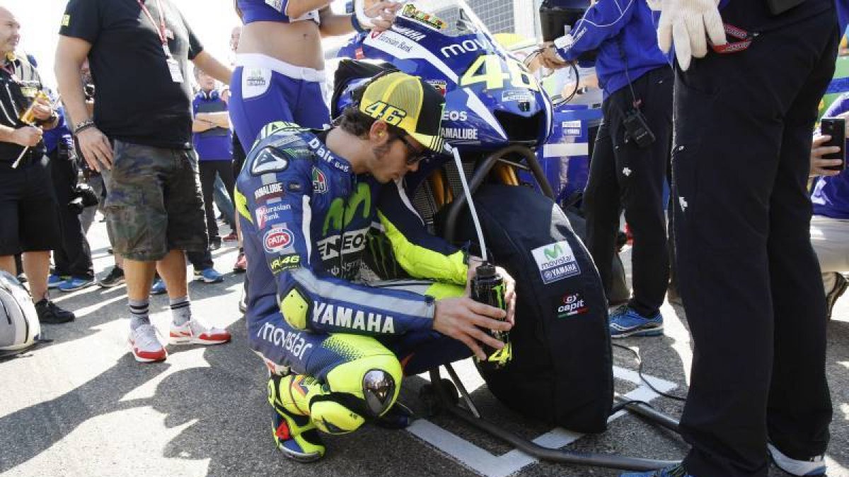 Valentino Rossi, en Motorland.-ÁNGEL DE CASTRO