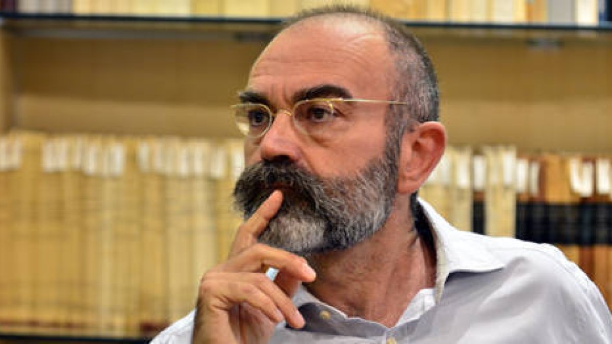 José Ángel González Sainz, ayer en la Fundación Duques de Soria/ A. MARTÍNEZ-
