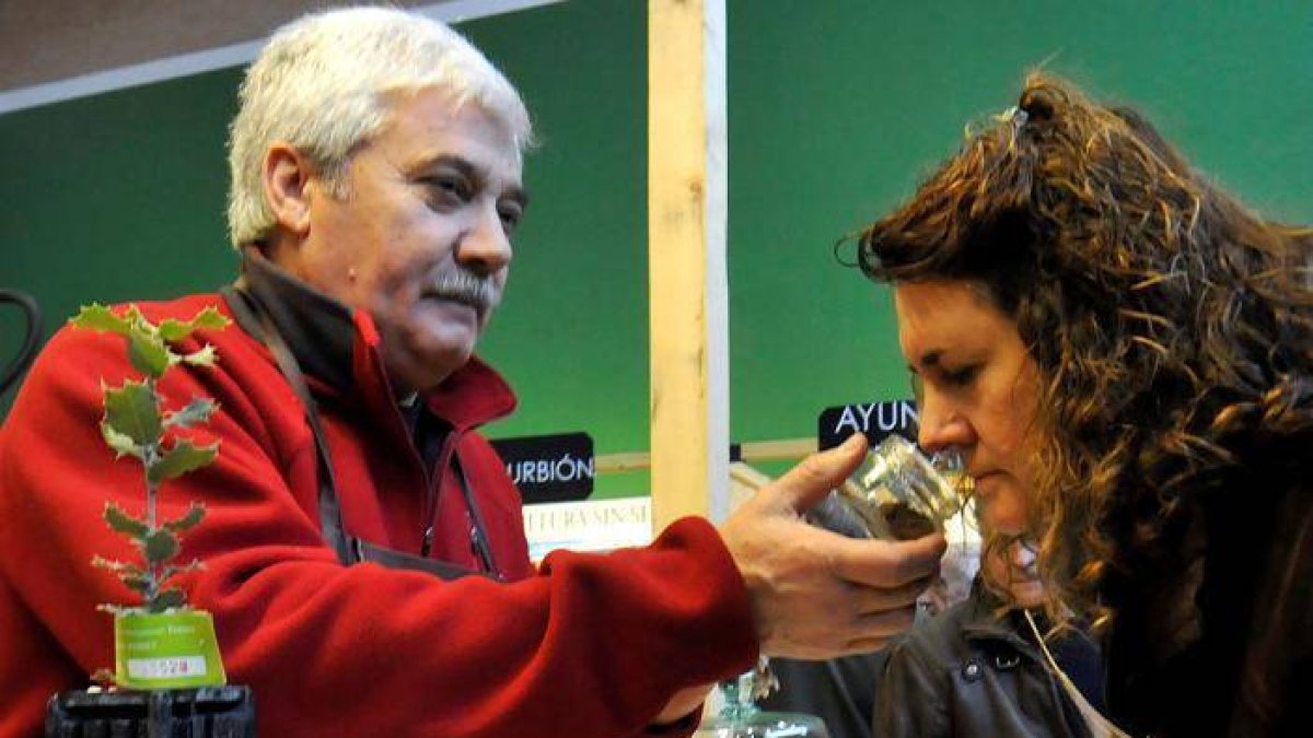 Stands de la pasada edición de la Feria de la Trufa que se celebró en Abejar en 2014.-DIEGO MAYOR