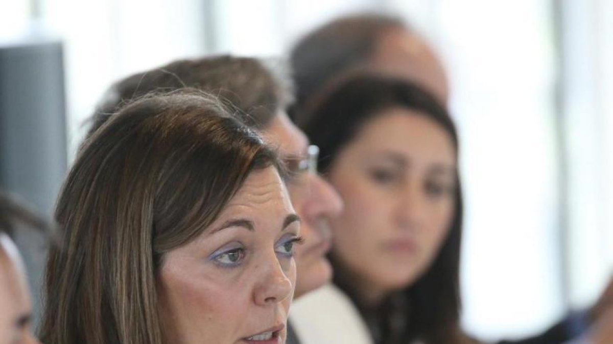 La consejera de Agricultura y Ganadería, Milagros Marcos, participa en el encuentro con los Grupos de Acción Local.-ICAL
