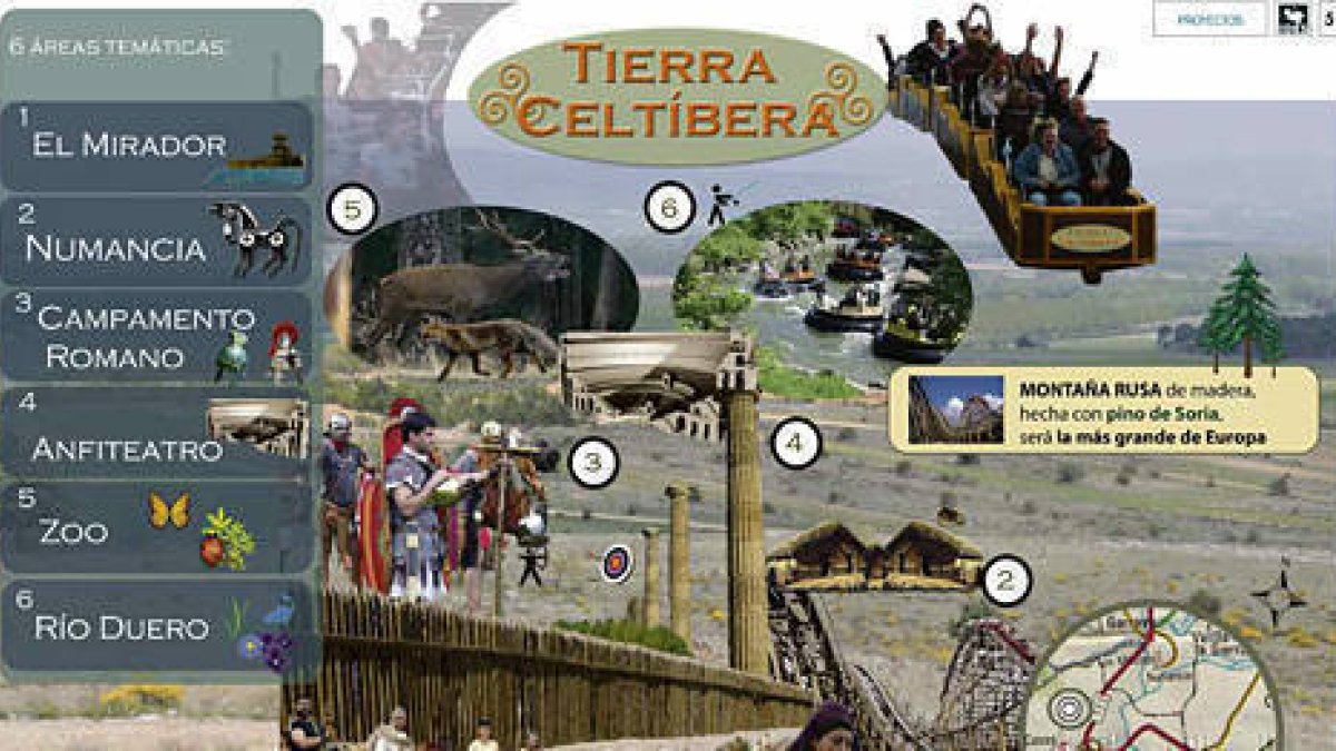 Gráfico del Parque Temático ‘Tierra Celtíbera’ que comprometen los independientes de la capital. -