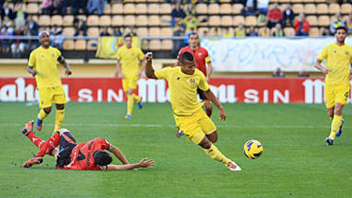 Uche fue el autor de los dos tantos que el Villarreal le endosó al Mirandés el pasado fin de semana. / JUAN MARTÍ-