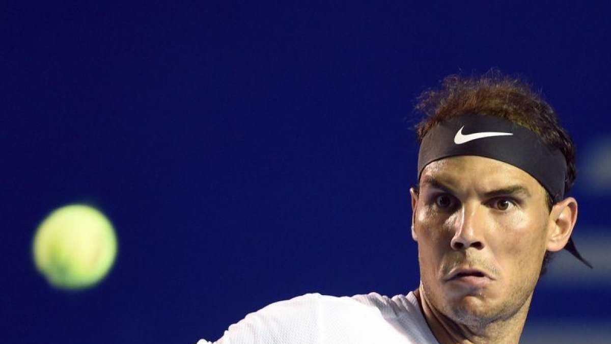 Rafael Nadal ya está en cuartos de final en el torneo de Acapulco.-ALFREDO ESTRELLA / AFP