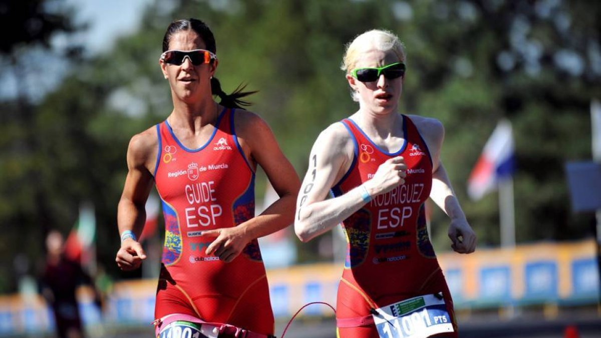 La paratriatleta invidente y campeona del mundo, Susana Rodríguez.-FETRI