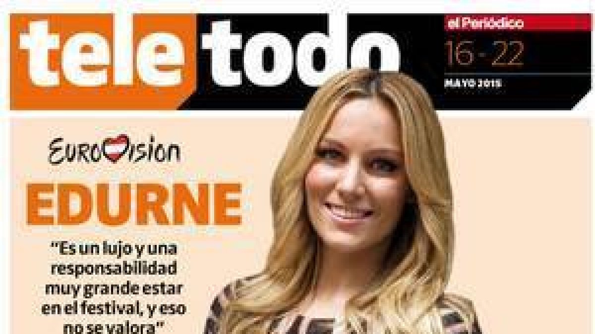 Edurne, protagonista de la portada del 'Teletodo' del 16 de mayo.-