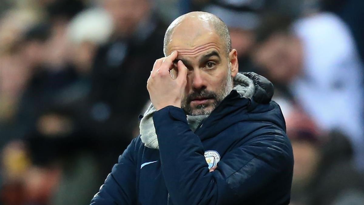 El entrenador del Manchester City, Pep Guardiola.-