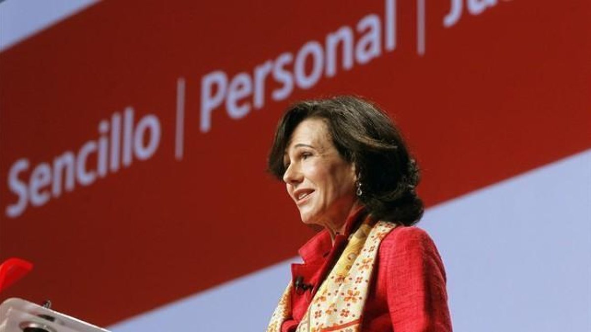La presidenta del Banco Santander, Ana Botín.-EFE