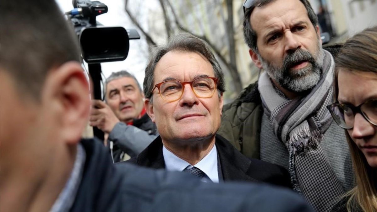 Artur Mas, a su salida del Tribunal Supremo.-JOSE LUIS ROCA