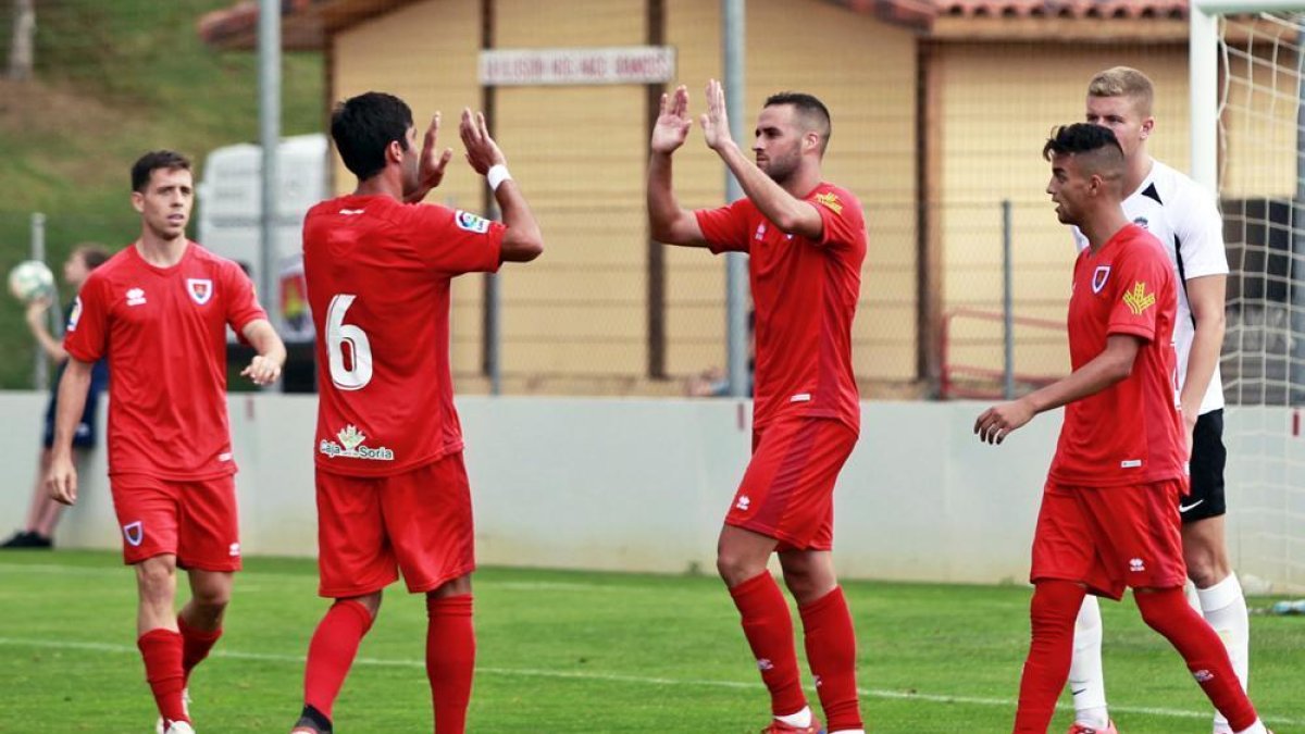 El Numancia deja atrás una buena pretemporada y ahora ya sólo piensa en la Liga y en la primera jornada ante el Alcorcón.-Mario Tejedor
