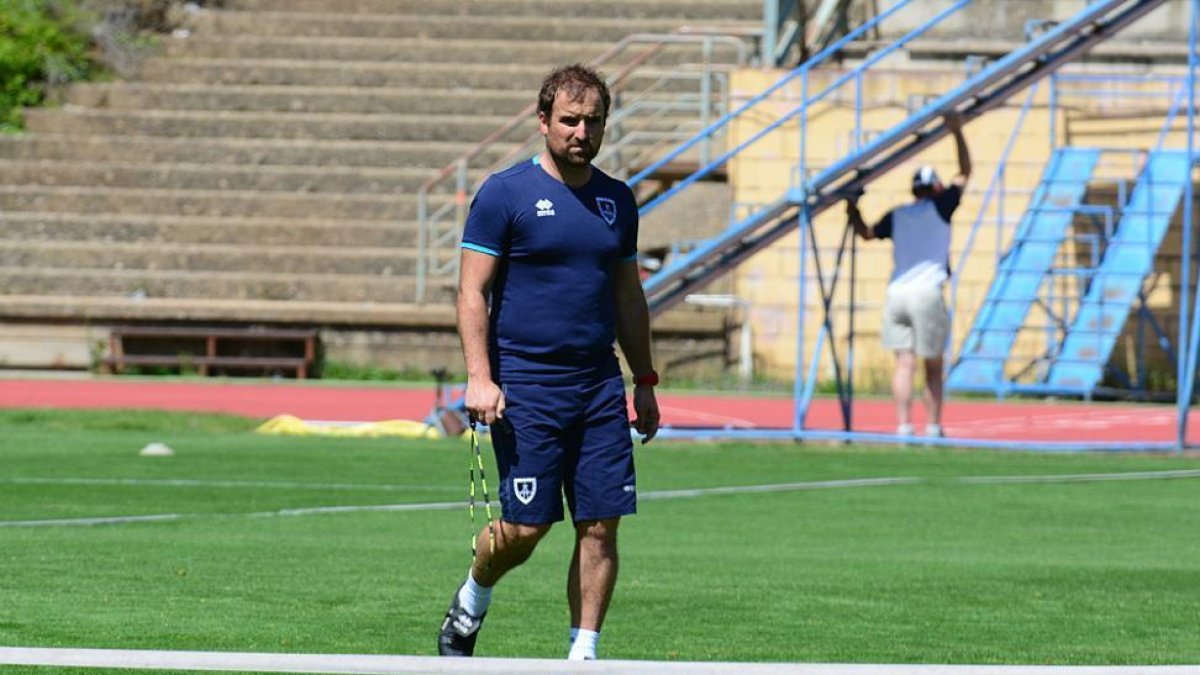 El técnico del Numancia, Jagoba Arrasate.-ÁLVARO MARTÍNEZ