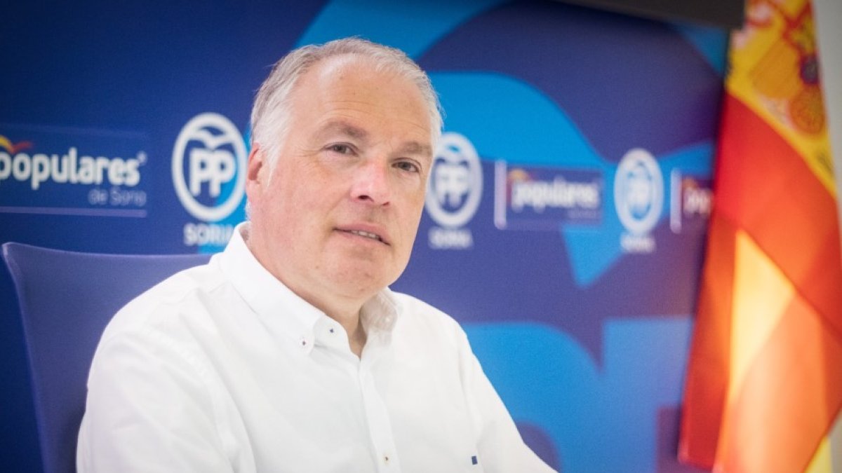 Javier Muñoz Remacha, portavoz del PP en el Ayuntamiento de Soria. HDS