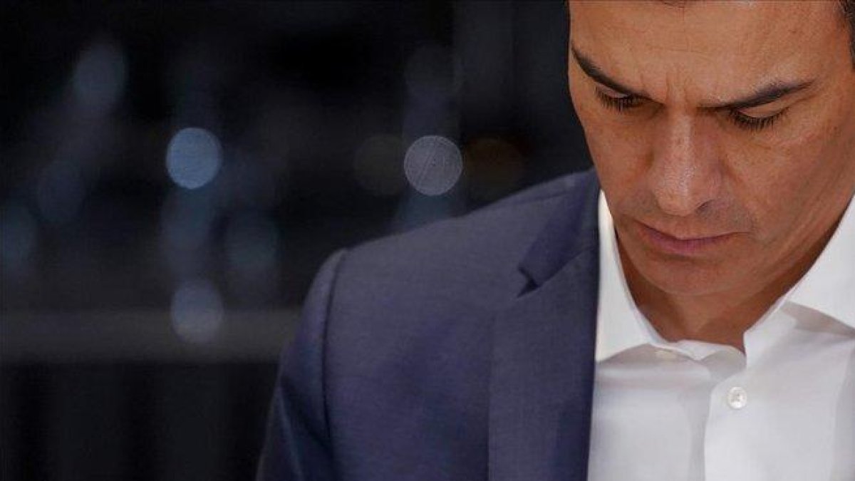 Pedro Sánchez, el pasado viernes en Madrid.-JOSÉ LUIS ROCA