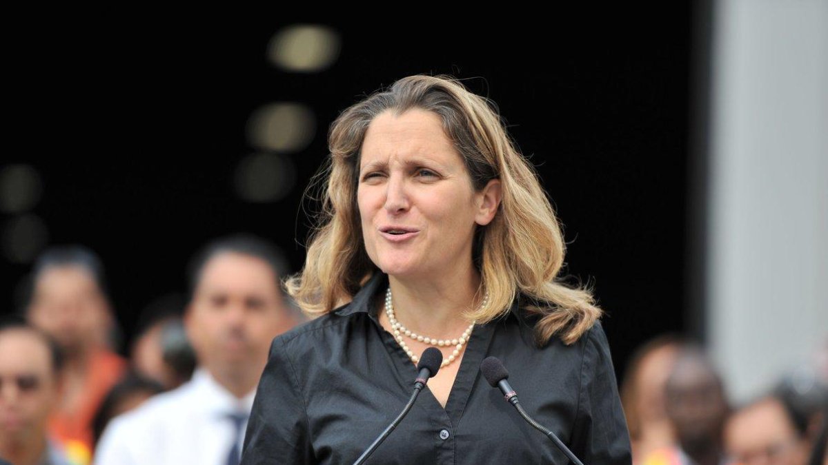 Ministra de Relaciones Exteriores, Chrystia Freeland-