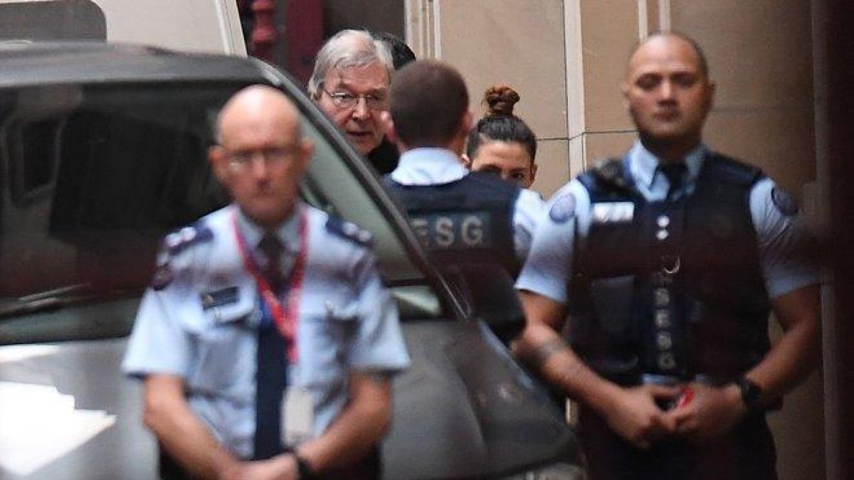 El cardenal George Pell a su arribo a la Corte Suprema de Victoria en Melbourne, Australia.-AAP EPA