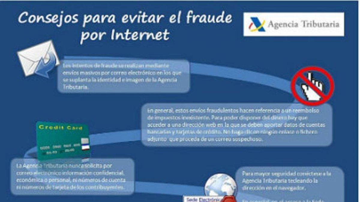 Información con los consejos contra fraudes difundida en la página de la AEAT www.agenciatributaria.es.-