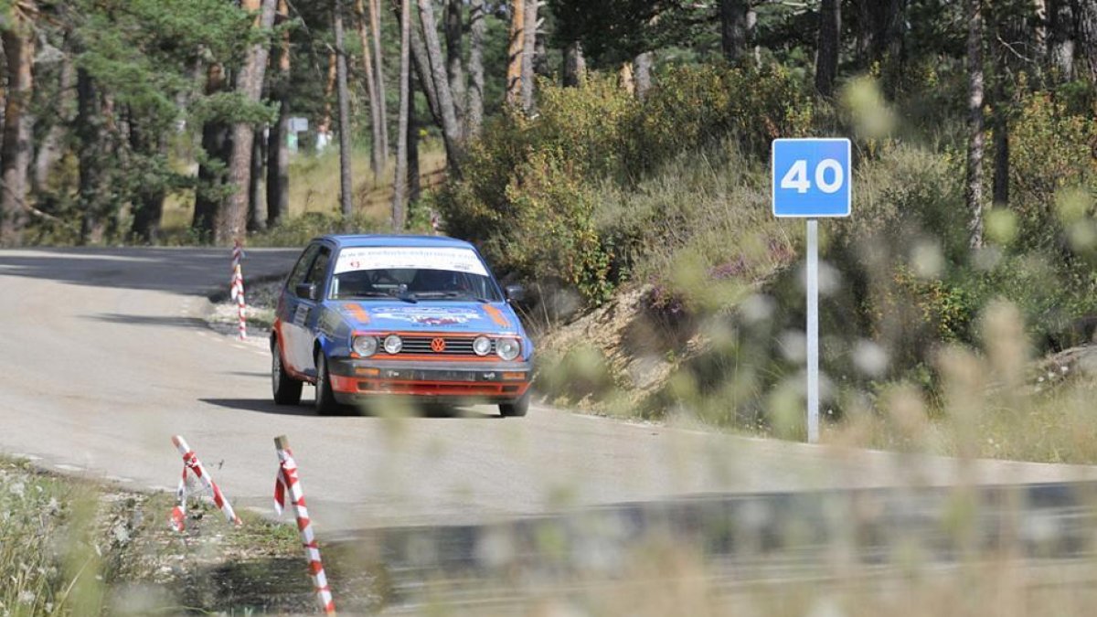 Un participante durante la pasada edición del Rallye.-VALENTÍN GUISANDE