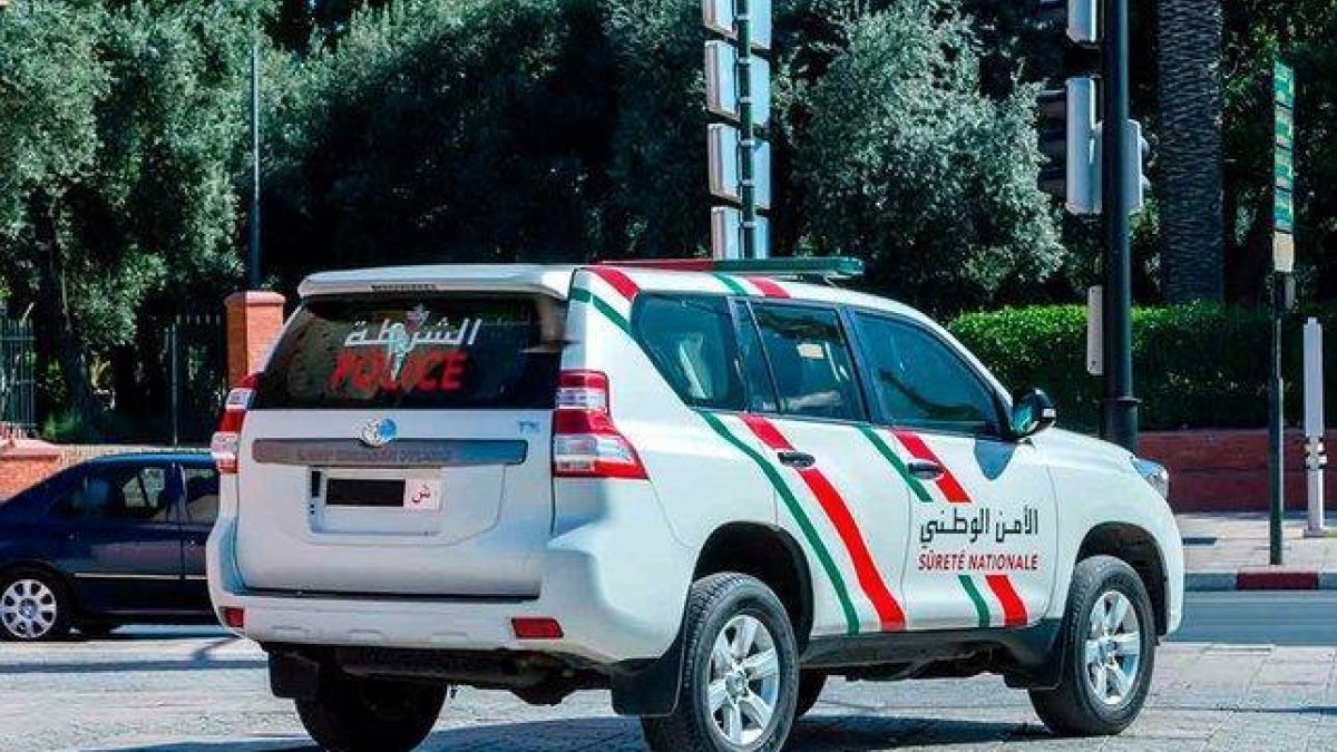 La policía migratoria de Marruecos.-