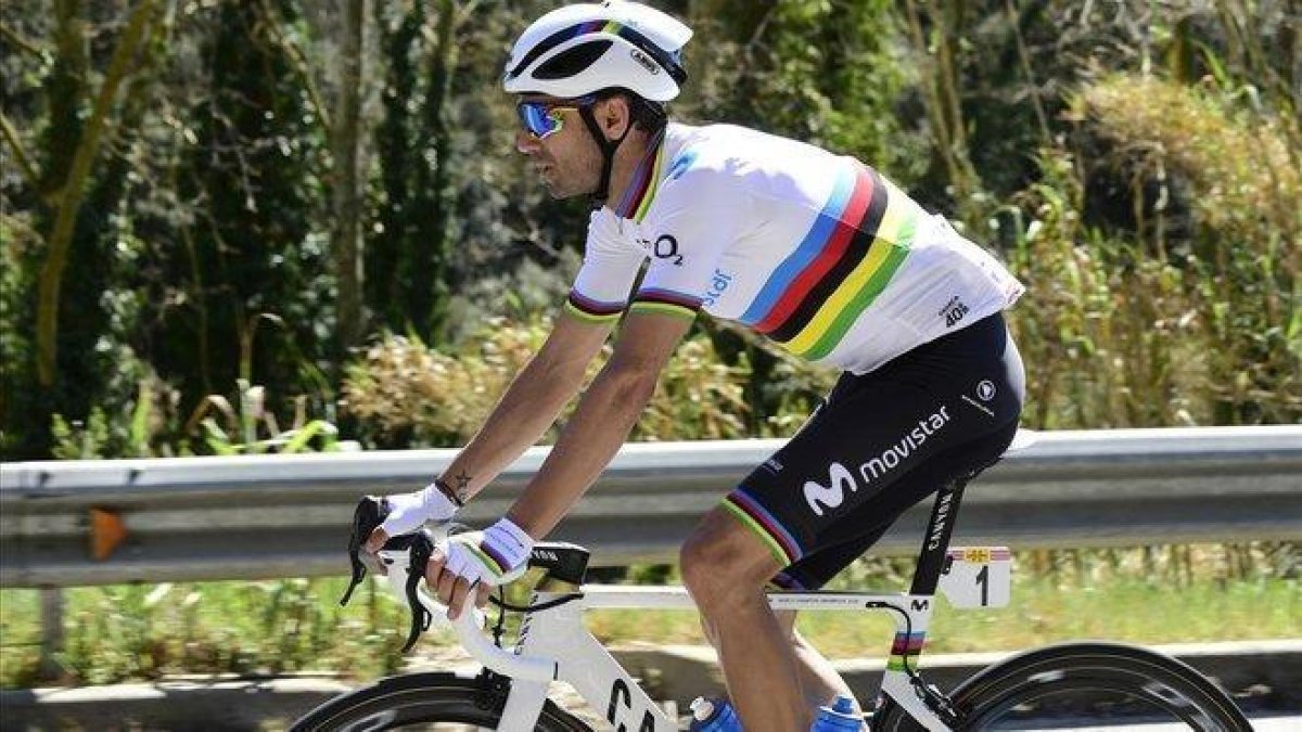 Alejandro Valverde en la Volta de Cataluña.-