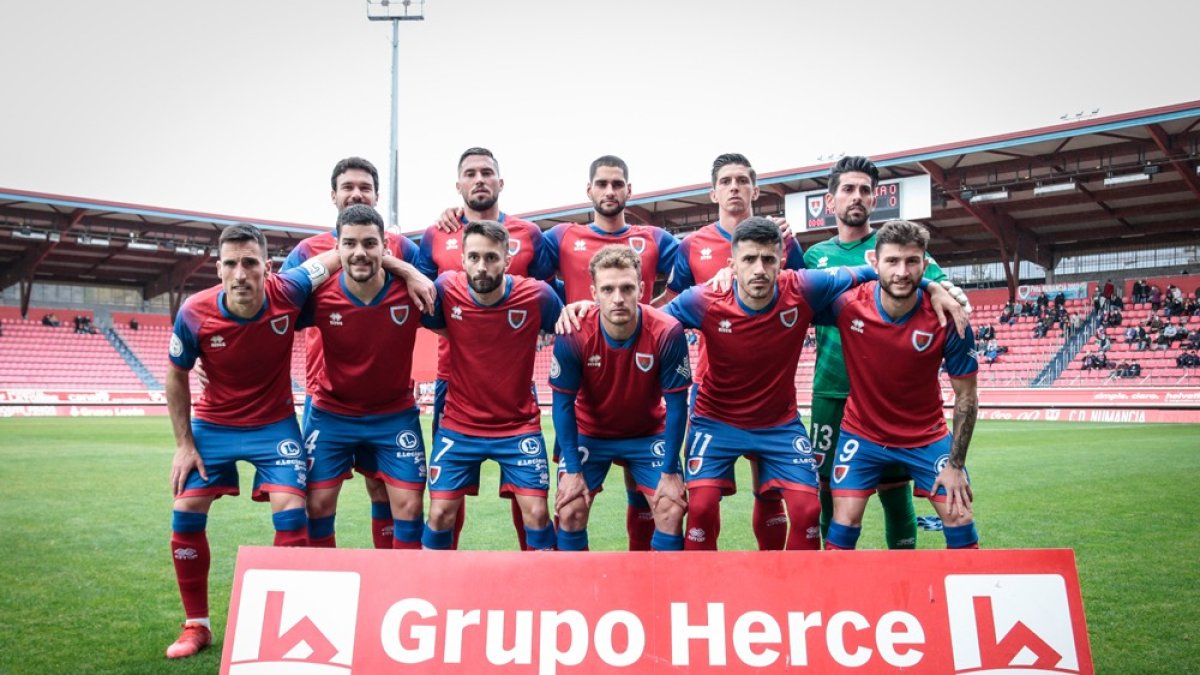 El Numancia podría repetir en Badalona el mismo once inicial de la pasada jornada. GONZALO MONTESEGURO.