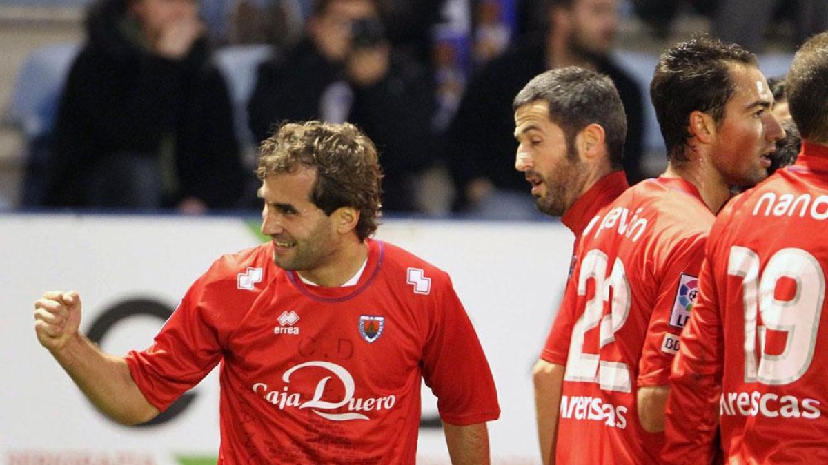 El Numancia ha ganado tres veces en Ponferrada, la victoria más clara fue un 0-4 en enero de 2011.-Área 11