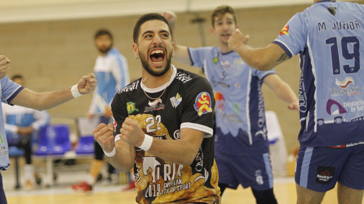 San Martín seguirá celebrando puntos en las filas del Río Duero la próxima temporada. MARIO TEJEDOR