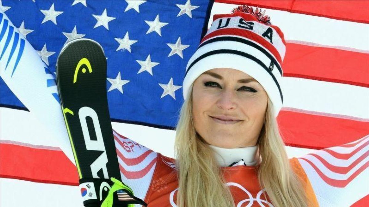 Lindsey Vonn, en los Juegos Olímpicos de Invierno de Pieonchang del 2018.-EFE / VASSIL DONEV