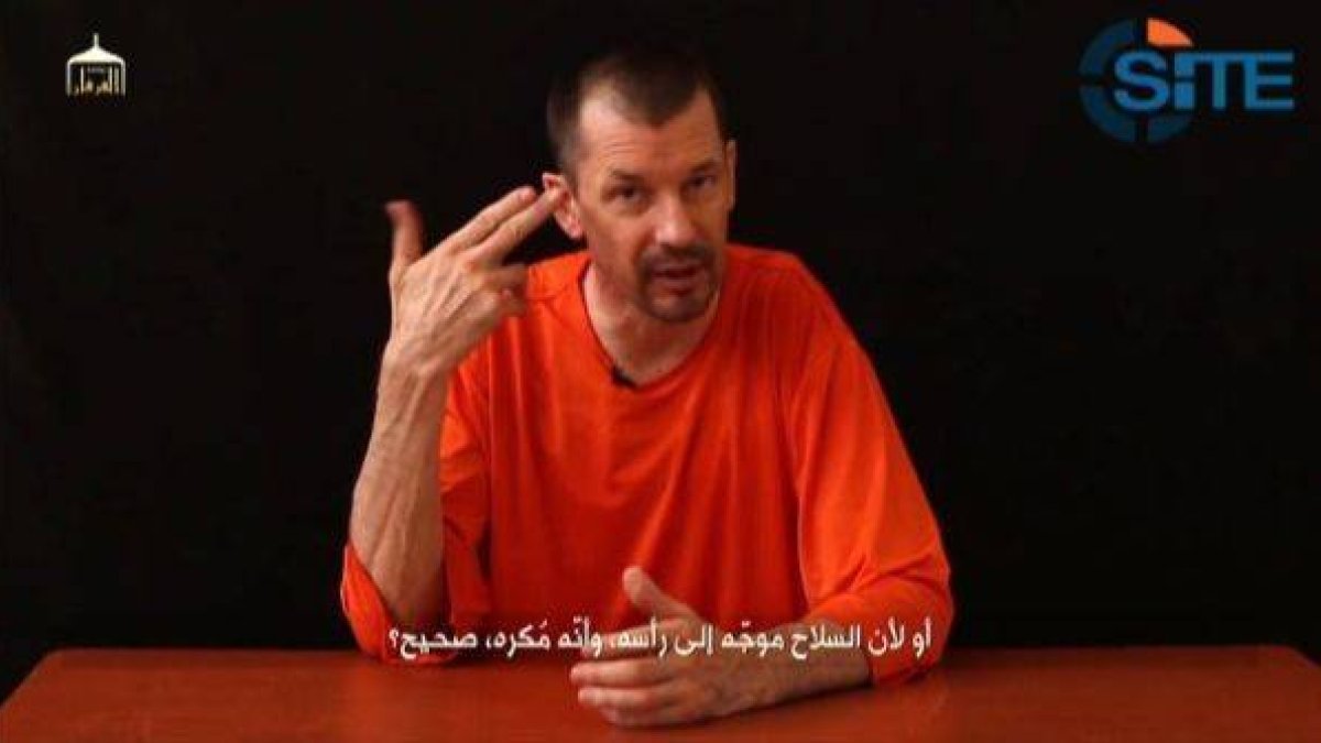 Imagen extraída de un vídeo anterior de John Cantlie, difundido el 18 de septiembre.-Foto: REUTERS