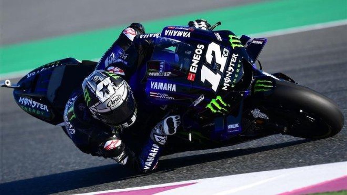 Maverick Viñales, en el circuito de Losail.-AFP / GIUSEPPE CACAE