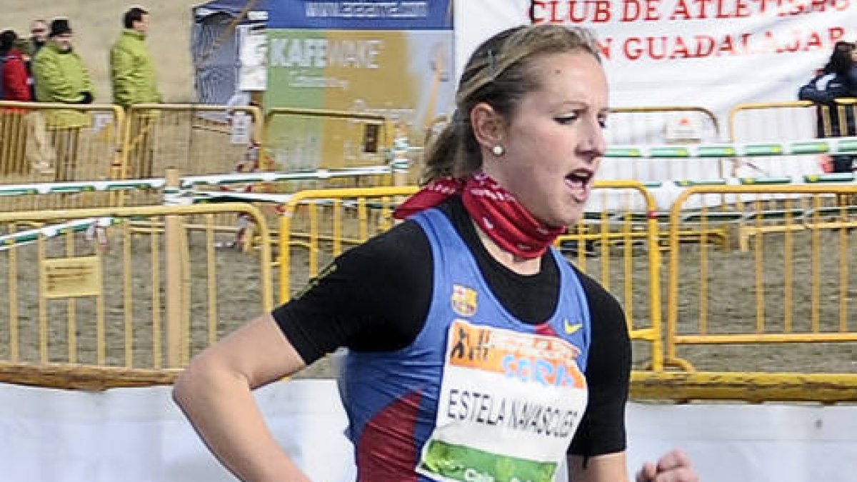 La atleta del Caep Soria, Estela Navascués. / ÚRSULA SIERRA-
