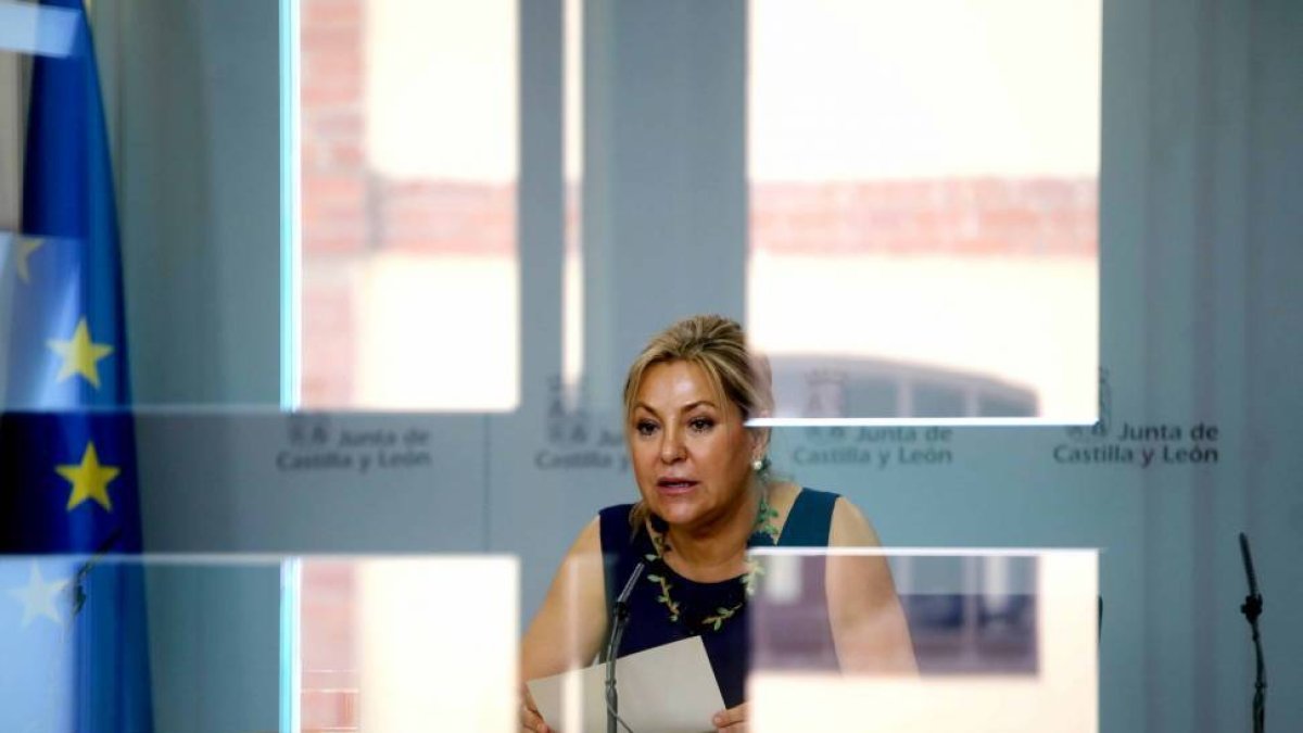 La vicepresidenta y portavoz de la Junta, Rosa Valdeón, comparece en rueda de prensa posterior al Consejo de Gobierno-Ical