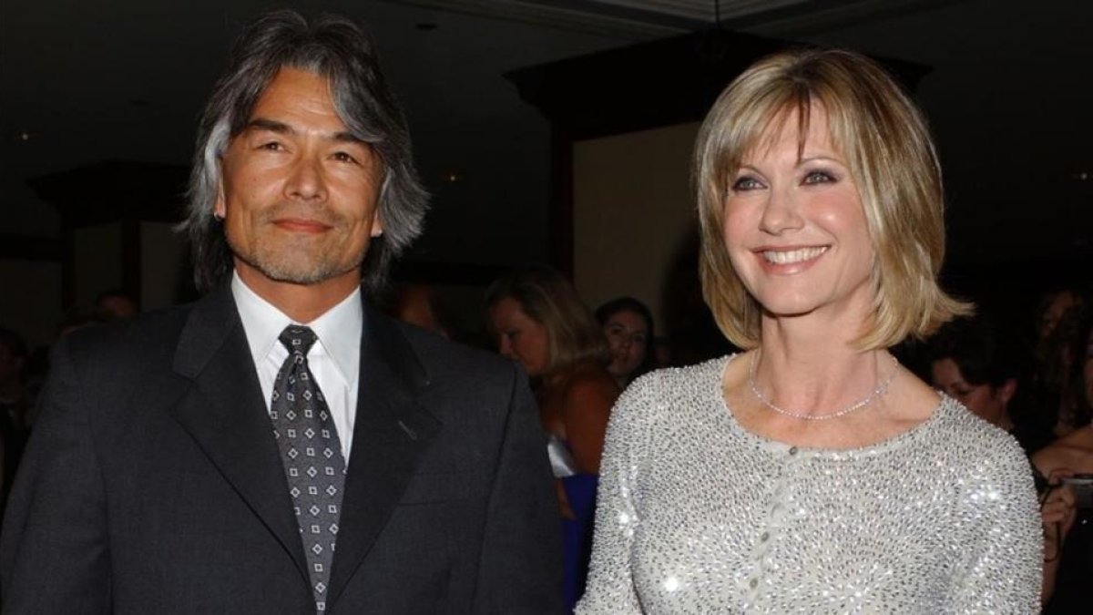 Una imagen de archivo de Olivia Newton-John y su exnovio Patrick Mcdermott.-AP / TAMMIE ARROYO