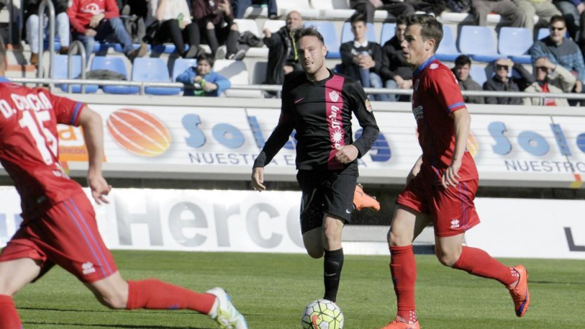 El Numancia lograba ante el Almería su segunda victoria seguida y en Leganés quiere la tercera.-Diego Mayor