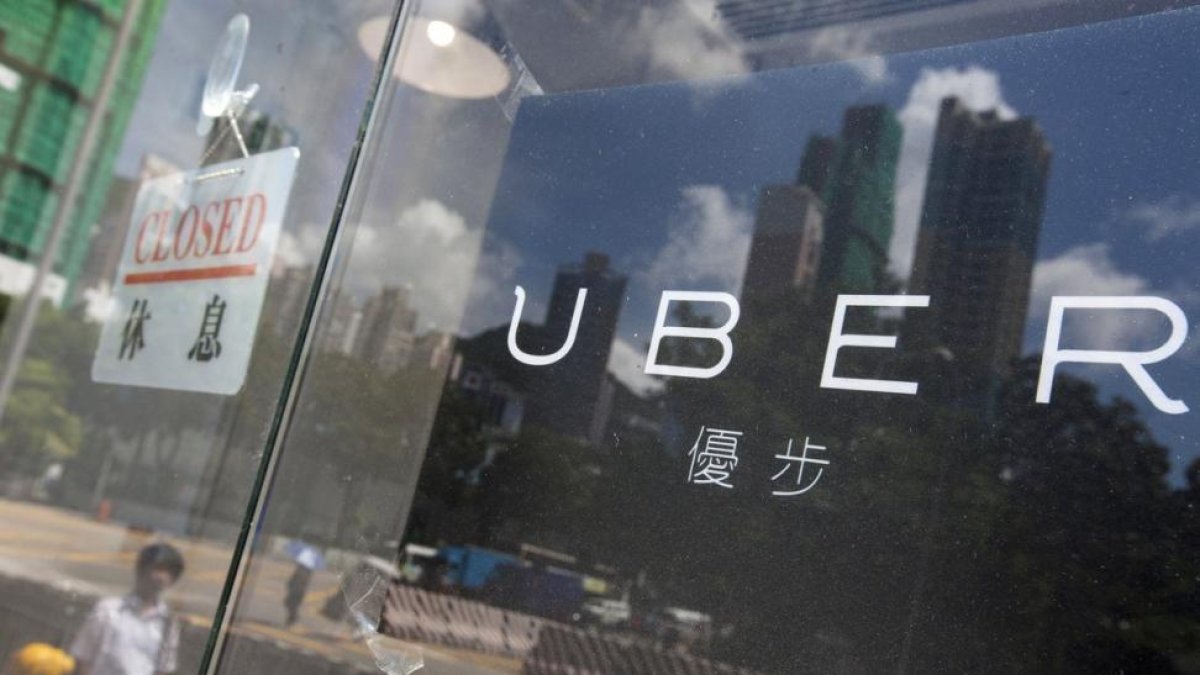 Edificio de la compañía Uber en Hong Kong.-ALEX HOFFORD